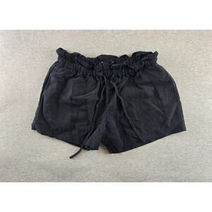 Hatch Maternity Lula Tencel Linen Smocked Shorts Size S Pregnancy Paperbag Short